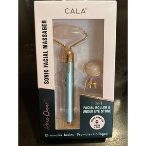 CALA 2-IN-1 ROSE QUARTZ Sonic Facial Massager Facial Roller